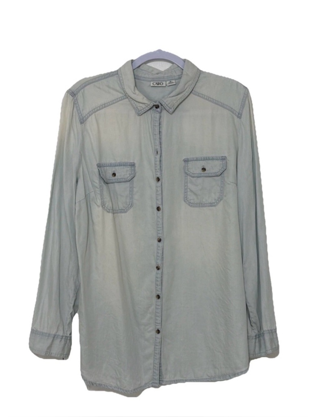 CATO Women’s Light Denim Top